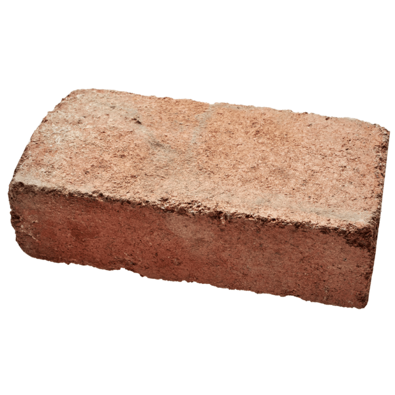 Close-up view of a single, high-quality North Chicago brick, showcasing its robust texture and rich color